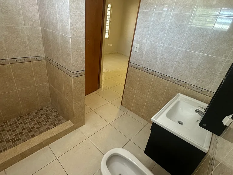 Full bathroom #1 with shower and bidet attached to master bedroom