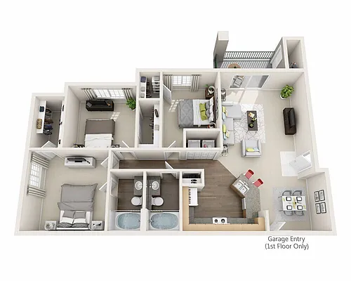 Floor plan 3x2AR1 T2