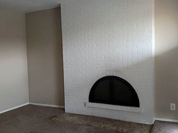 Wood burning fireplace