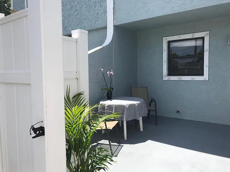 Rear patio perfect for outdoor entertaining.