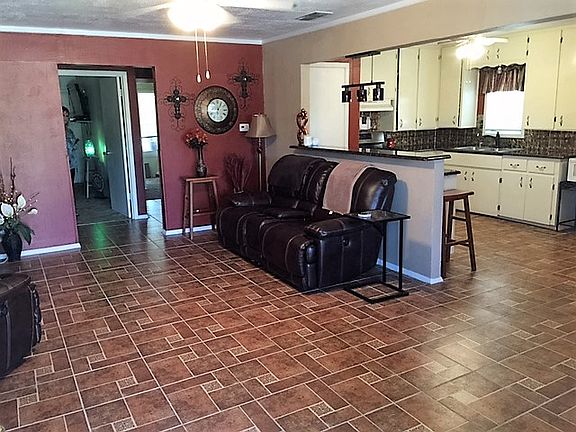 Open living roomand kitchen