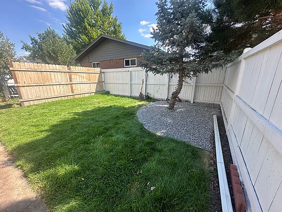 Newly landscaped back yard