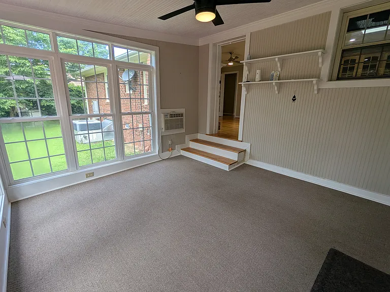 Sunroom and Entrance to Kitchen