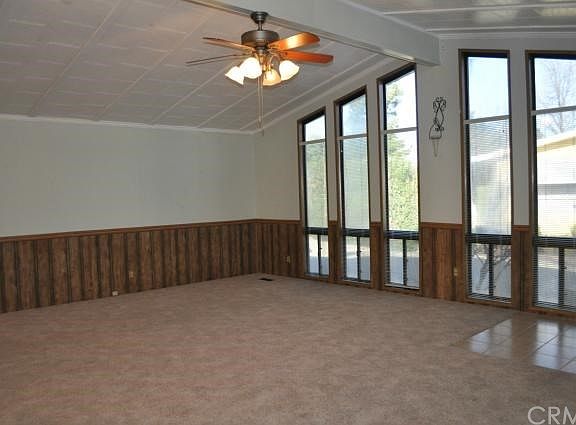 Vaulted ceiling in family room