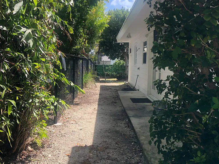 Private side yard for relaxing