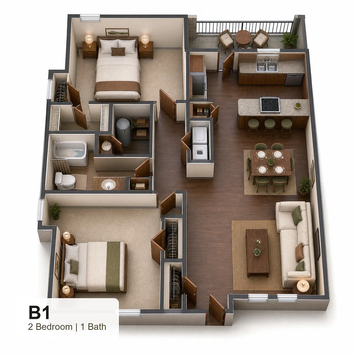Floor plan B1