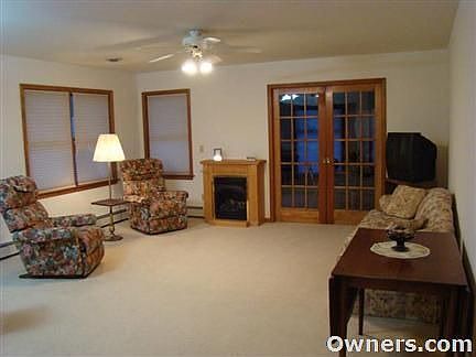View of the living room from the entryway