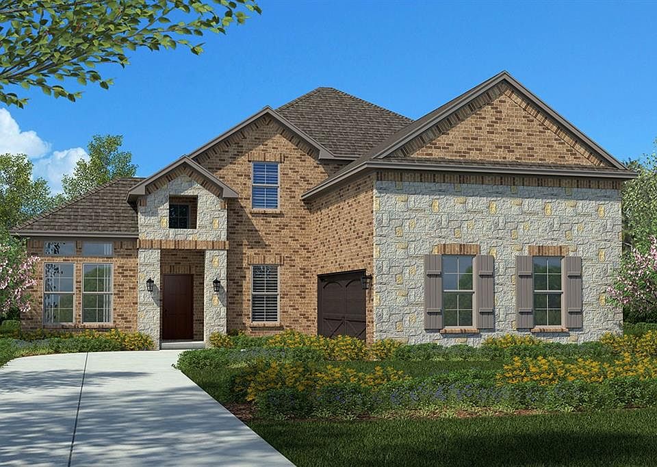 D.R. Horton's Valley Spring Floorplan Elevation Y. Photos shown here may not depict the specified home & features included are for illustration purposes only