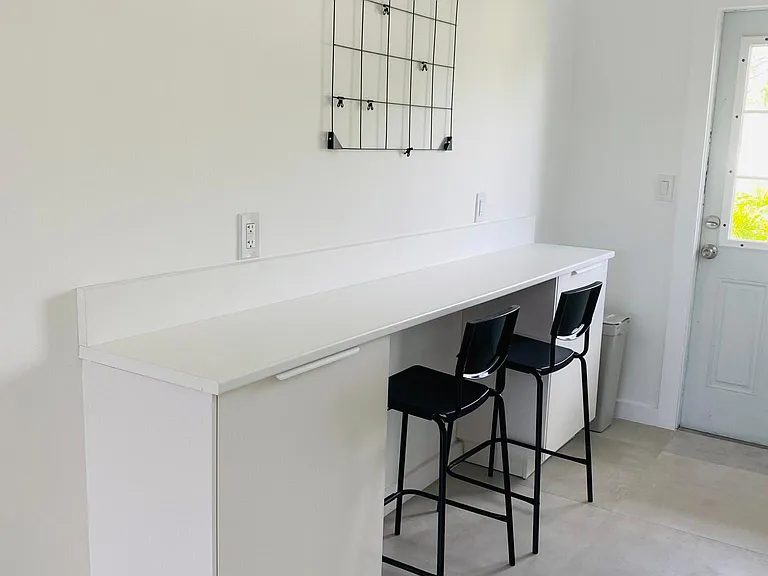 Eat in kitchen / work station.