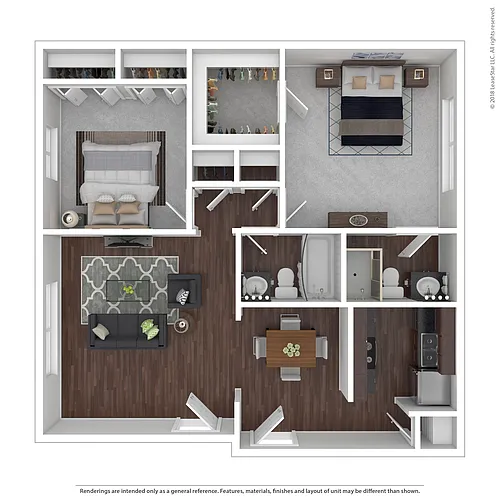Floor plan 2x2c - Glessner