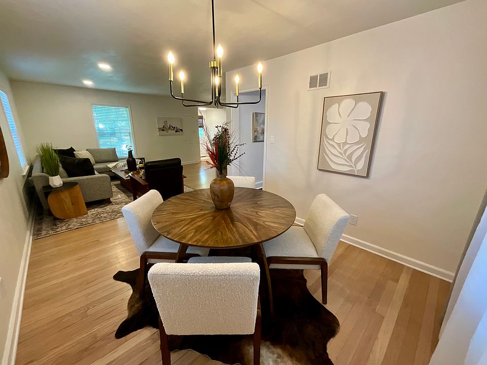 dining room and living room