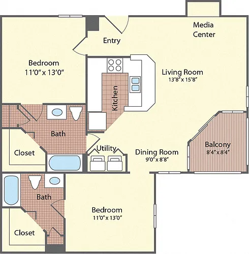 Floor plan Tuscany