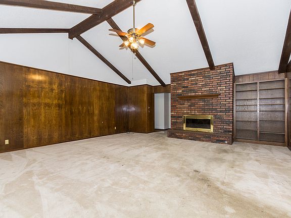 Great wood beams in living room