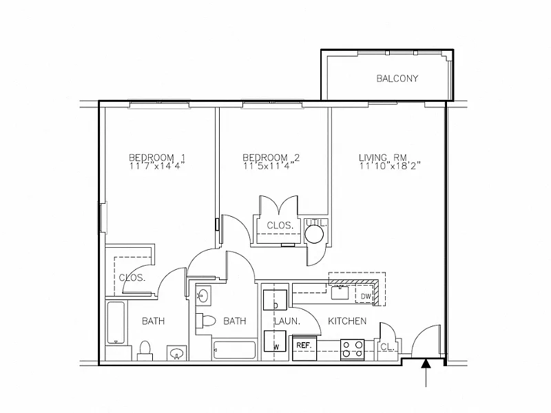 Floor plan The Middlesex