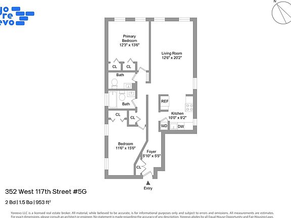2nd image of 352 W 117th St APT 5G