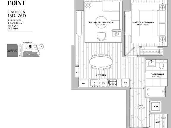 2nd image of 1 City Poin APT 25D
