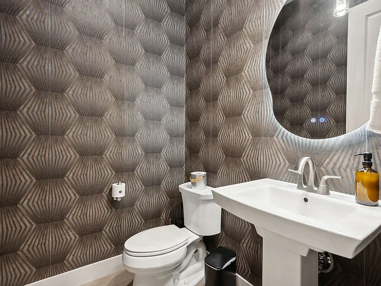 Powder/Guest 1/2 bathroom. So pretty