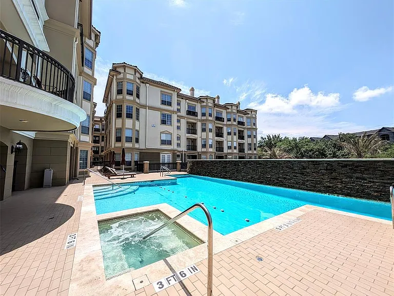Pool and hot tub available to tenant use and is on the same floor as #1110