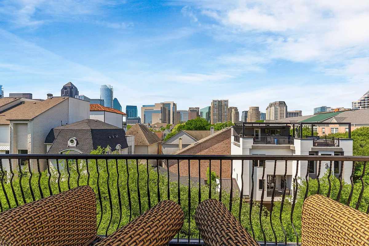 Breathtaking skyline views from your private 4th-floor balcony. - 2222 Worthington St