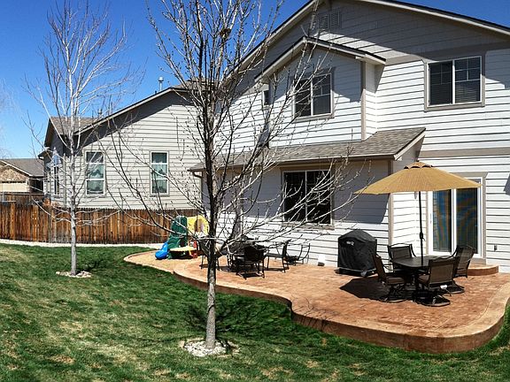 Stamped & Stained concrete patio