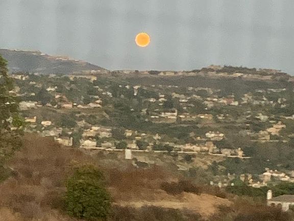Sunrise view overlooking the patio