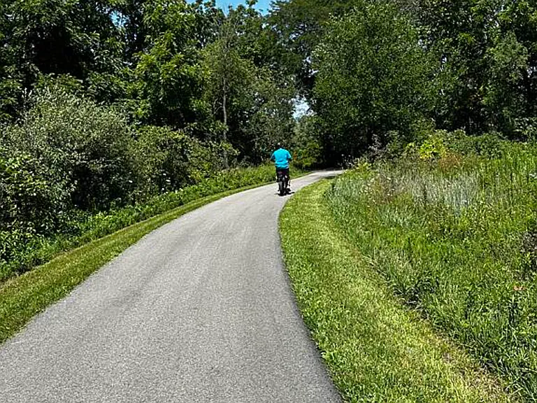 Rock Island Trail, 5 minutes away.