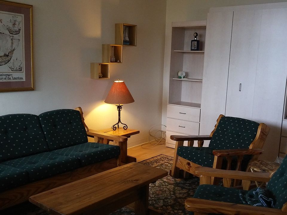 Living room with wall unit