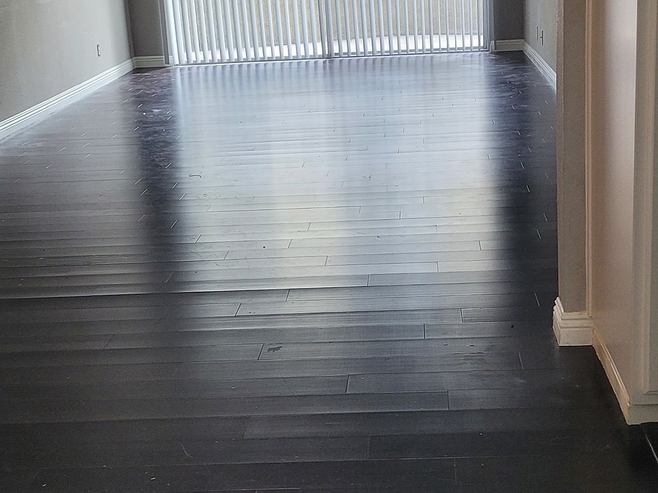 entryway with a view of the dining and living room