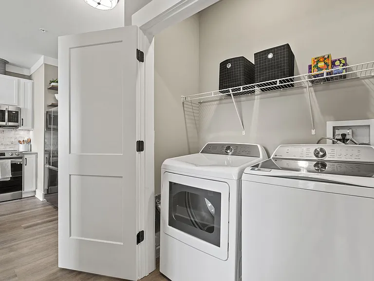 Laundry is made easy with our in-home laundry with full-size washer and dryer