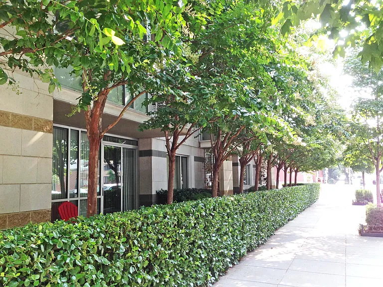 street view of private outdoor patio.
