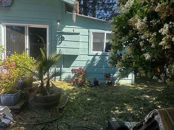 Deck with plants