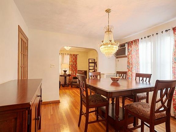 Dining room looking into living room