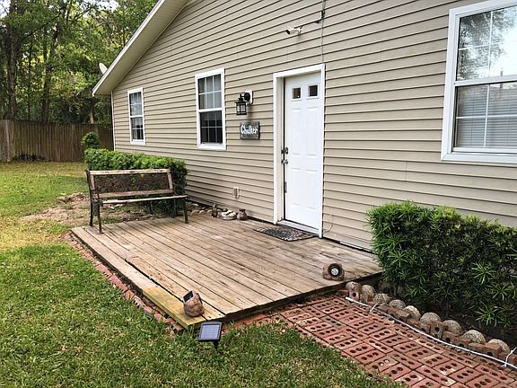 Front patio and door