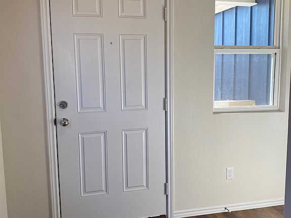Inside front door.
