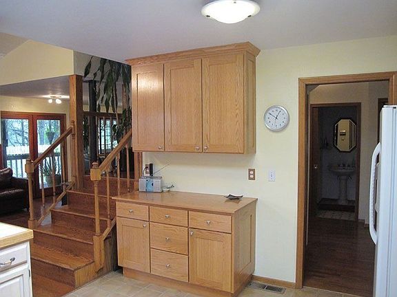 Kitchen has loads of cupboard space