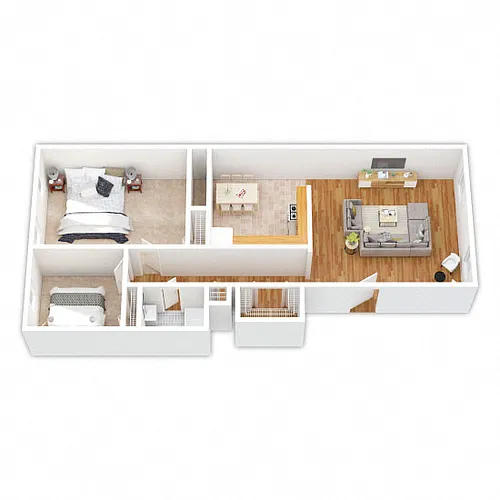 Floor plan Two Bedroom