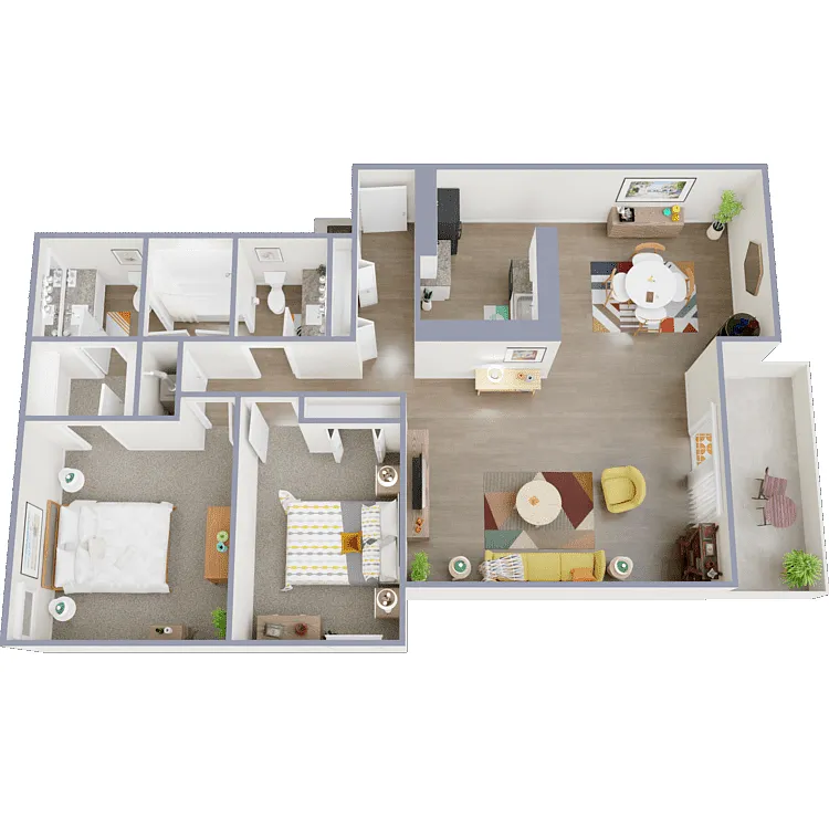 Floor plan 2X15