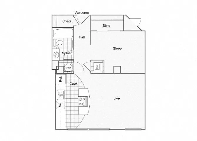 Floor plan Vuitton