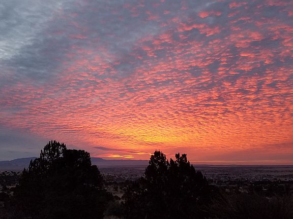 sunrise from window