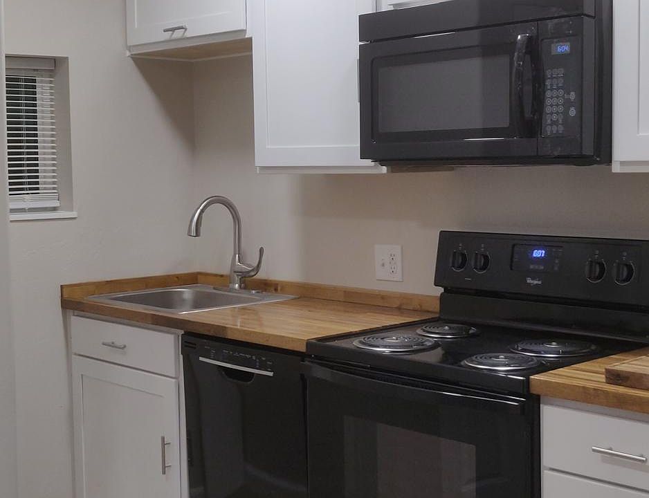 New custom kitchen cabinets and new appliances.