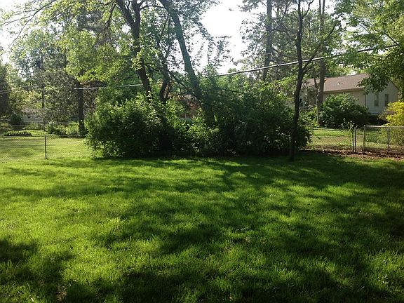 Large shaded backyard