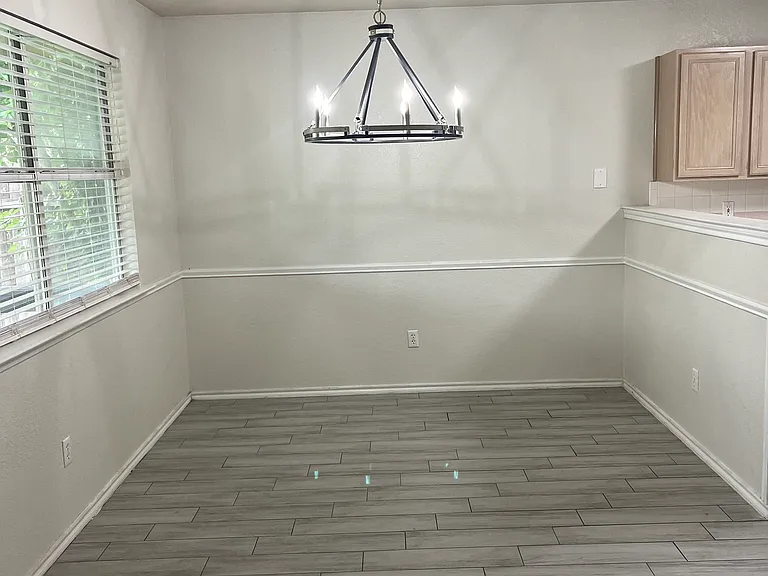 Dedicated dining with new light fixture
