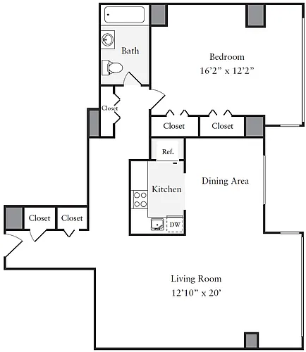 Floor plan A1-960sq-Tier11