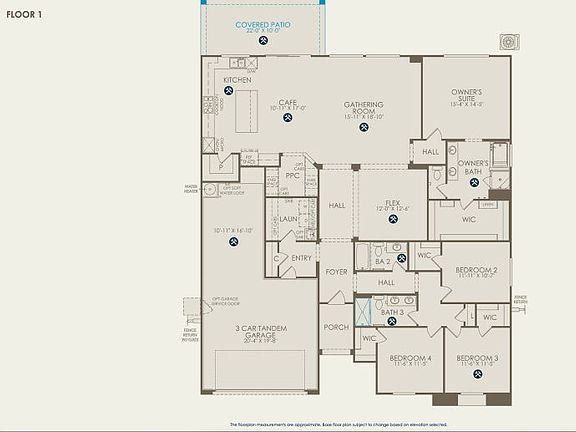 Bristol Floor Plan, Quick Move-In Home, Floor 1