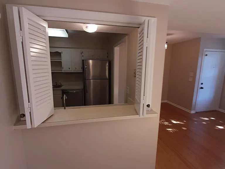 Wet Bar Window Into Living Room