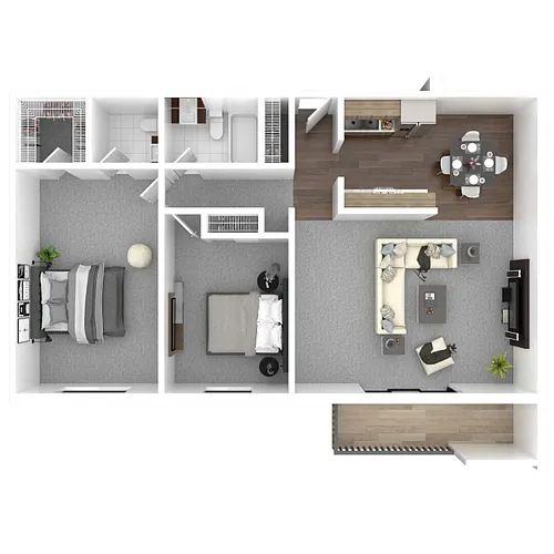 Floor plan 2 Bedroom B