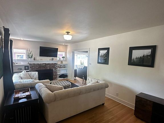 Entry way and living room