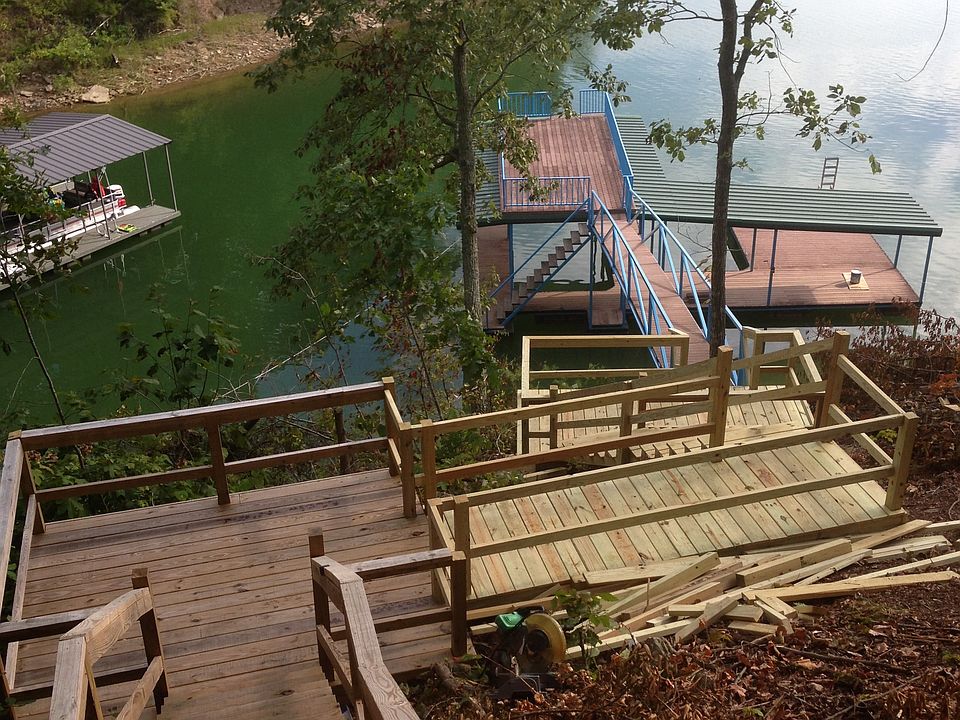 Stairs leading to dock