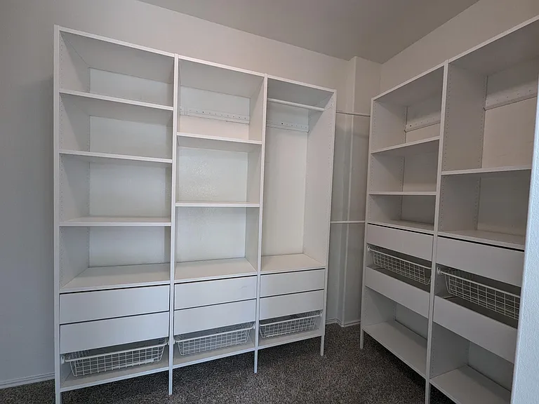 Custom Storage in master closet