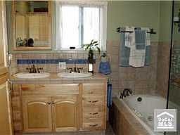 Remodeled Bath with Double Sinks!